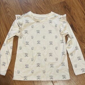 Garanimals Cream Long Sleeve Shirt with Bear Print